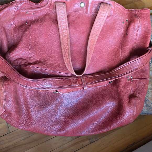 Stunning Jerome Dreyfuss Billy M Bag Goatskin brick red - Picture 12 of 16